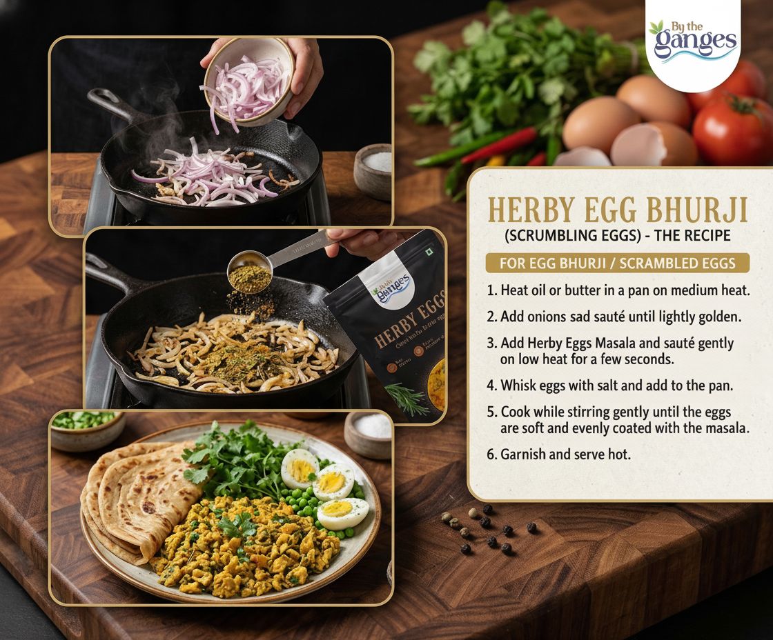 Herby Eggs Spice Blend| Gourmet Spice Blend for Omelette, Scramble & Boiled Eggs| 30g