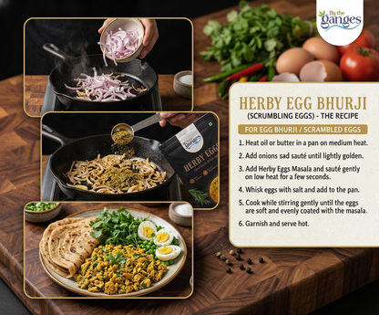 Herby Eggs Spice Blend| Gourmet Spice Blend for Omelette, Scramble & Boiled Eggs| 30g