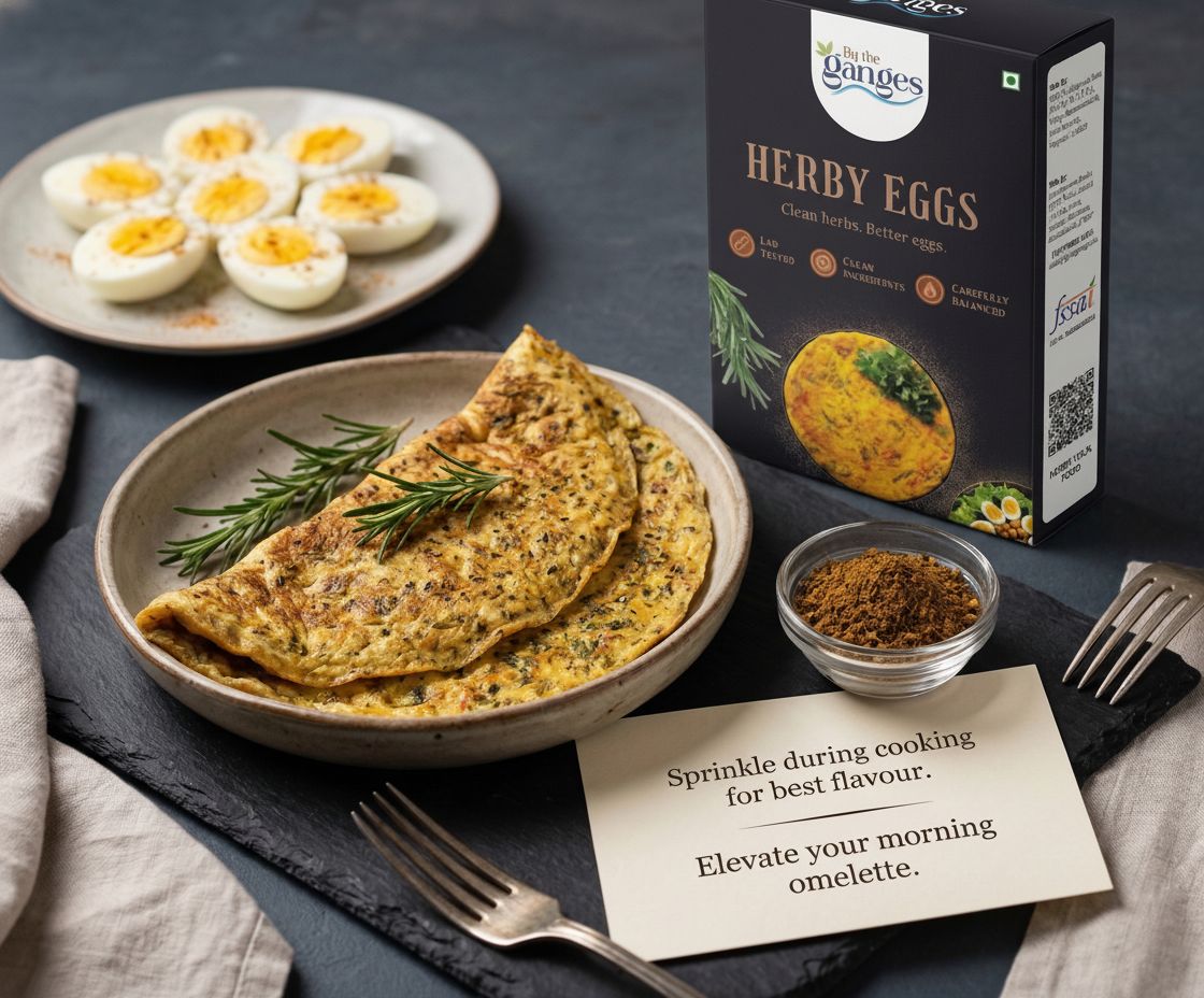 Herby Eggs Spice Blend| Gourmet Spice Blend for Omelette, Scramble & Boiled Eggs| 30g