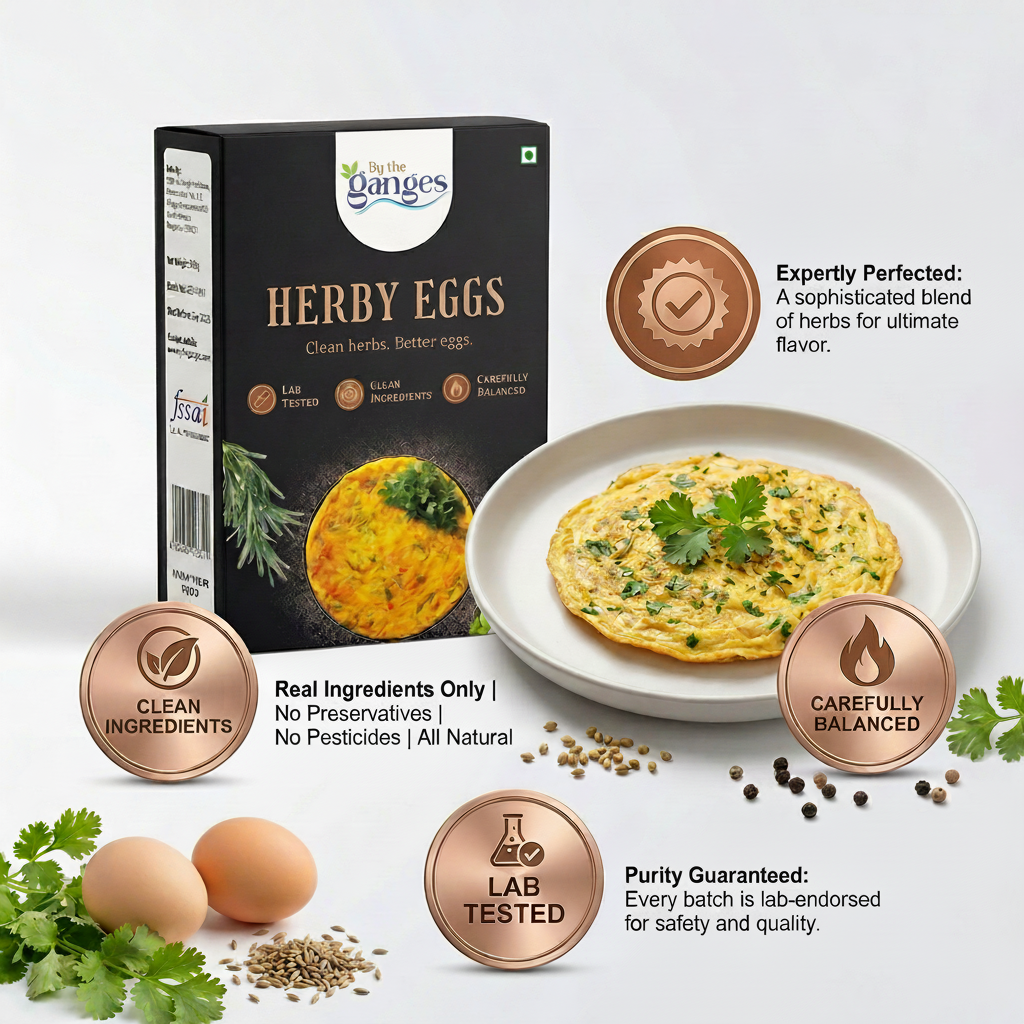Herby Eggs Spice Blend| Gourmet Spice Blend for Omelette, Scramble & Boiled Eggs| 30g